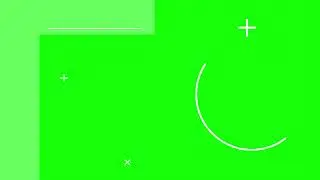 WHITE L ABSTRACT SHAPE OVERLAY GREEN SCREEN/ USE CHROMA KEY