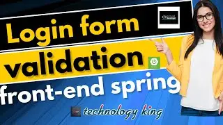 Login Form Validation using React Front-End and Spring Boot