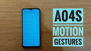 How to enable double tap to turn on screen on galaxy a04s.