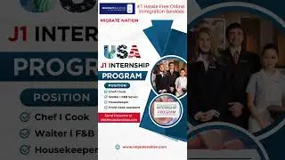 USA J1 Internship Visa | J1 Internship Visa #j1visa #migratenation #shortsfeed2024