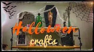 HALLOWEEN DIY * Halloween CRAFTS - 4 Бюджетных идеи для Хеллоуина!