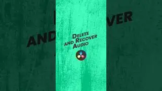 How to Remove Audio from Video in DaVinci Resolve - Delete & Recover