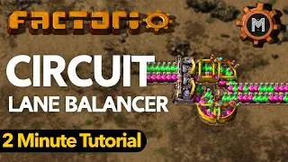 Factorio Tutorial: Circuit-Based Lane Balancer (Even Draw) | Nugget #10