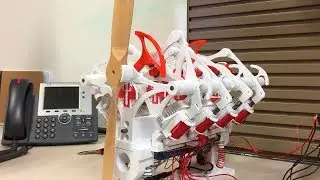 V8 Electromagnetic Solenoid Engine made on a 3D printer