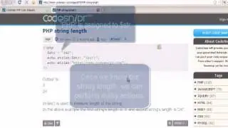 PHP Tutorial : string length