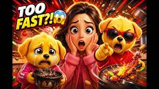 They Cooked TOO FAST… Lina Was SHOCKED 😱🐶#cutepuppy #dogstory
