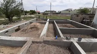 Начало строительства дома с нуля| Фундамент | подвал | Часть 1