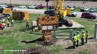 Pile Extraction Using a Crane Suspended Vibratory Hammer - KOBELCO and APE