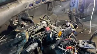 Замена радиатора печи Рено Сафран часть 1
