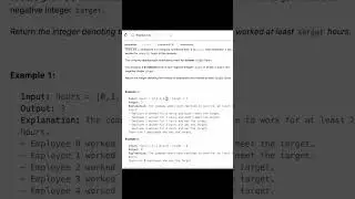 Leetcode Problem 2798. Number of employees who met the target. Day 4 of 69 Days Leetcode challenge.