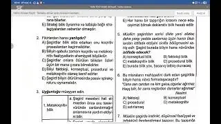 BİLİYİN NÖVLƏRİ TEST İZAHI.YENİ
