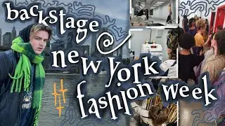 NYC ART SCHOOL DIARIES ~ making clothes & interning at FASHION WEEK! 🗽