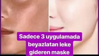 DOĞAL CİLT BEYAZLATICI-LEKE GİDERİCİ-SADECE 3 UYGULAMADA KESİN SONUÇ-DOĞAL BAKIM-DOĞAL GÜZELLİK