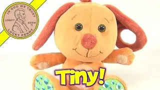 Tiny Love MagIQ Orange Puppy Dog Magic Belly Button Stuffed Plush Toy