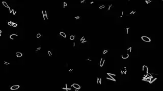 Letters Falling - 100% Free Stock Footage No Copyright