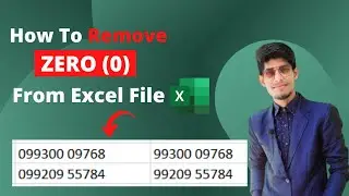HOW TO REMOVE ZERO IN EXCEL | REMOVE 0 IN EXCEL FILE 