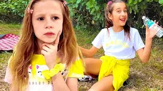Nastya e Evelyn mostram como economizar recursos naturais