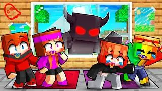 Un Monstre s'introduit dans notre garderie sur Minecraft !