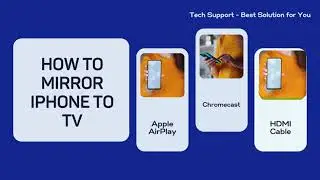 How To Mirror iPhone To TV | Apple Airplay, Chromecast , HDMI | 2024