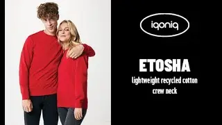Iqoniq Etosha lightweight recycled cotton crew neck