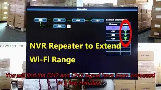 ZOSI Security System - How to setup the NVR repeater to extend WiFi range