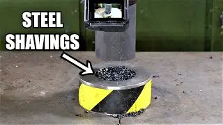 ¿Podemos convertir virutas de metal en acero sólido con la prensa hidráulica?