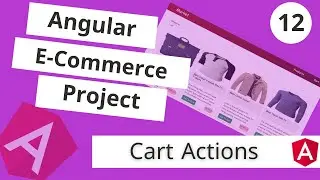 E-Commerce Angular Project | عمليات سلة المنتجات : Cart Products Actions In Angular [Arabic]