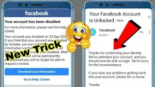 Recovery Disabled Facebook Account Powerful Trick 2022 | Your Account Has Been Disabled