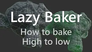 How to bake high to low [Lazy Baker / Blender Addon]