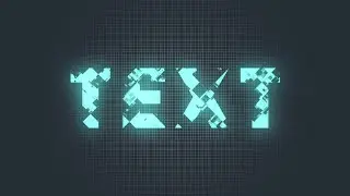 After Effects Text Block Dissolve Animation Tutorial