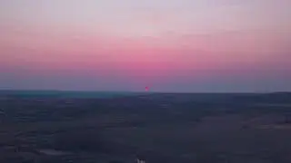 Город Ртищево. Плотина на реке и закат