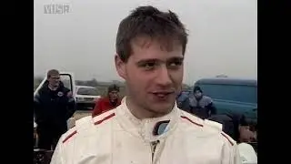 Kev Furber Peugeot 205 Ralling in 1991 on the Mazda Wintre Rally works 205 GPA Car.