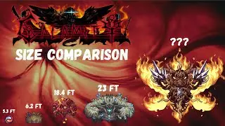 Calamity Mod Boss Size Comparison || Terraria (With Mistakes)