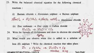 Jkbose class 10th science paper 2024 solved🔥class 10th science paper 2024 jkbose
