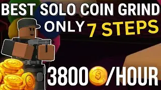 [3800 C/H] BEST Solo Coin Grind Strategy | Only 7 STEPS | Tower Defense Simulator TDS Remington