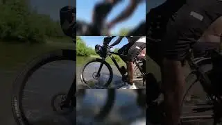 Реку вброд на велосипеде