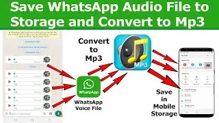 How to Convert and save WhatsApp voice file to Mobile Storage | How to save WhatsApp voice file