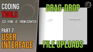 Drag and Drop File Upload Web UI - Building a Text Comparison Tool From Scratch - CSS, HTML, JS