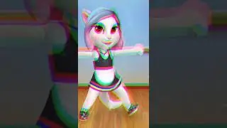 My talking Angela 1 dance very cute🥰💗 #short #@nor.cats