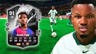 91 Showdown Ansu Fati is INSANE! 🤯 FC 25 Ultimate Team SBC Player Review