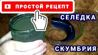 ✔️ ПРОСТОЙ и очень ВКУСНЫЙ рецепт МАЛОСОЛЬНОЙ СЕЛЁДКИ И СКУМБРИИ! / PRO опыт