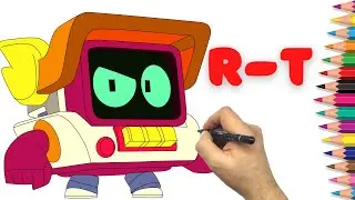 Як намалювати Р-Т з Бравл Старс | How to draw R-T from Brawl Stars | Picolor