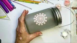 EASY Dot Mandala Bottle Painting | 쉬운 도트 만다라 병 페인팅