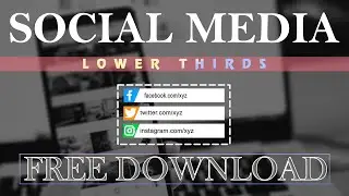 Social media lower thirds | Free download .mogrt files