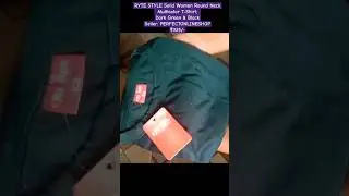 RYTE STYLE Solid Women Round Neck tshirts combo👕 #unboxing #ekart #shopsy #tshirt #gadgets #flipkart