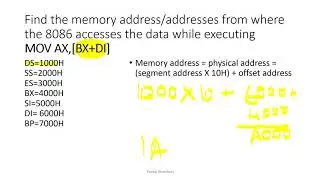 Addressing Mode Address Calculation Question Solution