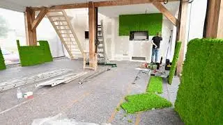NATURAMA - Montaj perete licheni showroom