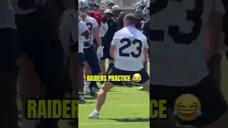 Dylan Laube with the party up in Vegas 😂 Raiders practice is the best practice 🏈 #RaiderNation