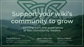 Support your wiki's community to grow