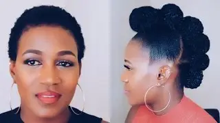 How To | Faux Hawk Updo On Short Natural Hair